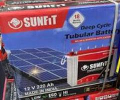 Sunfit 220ah Solar Tubular Battery Made in India - Lagos
